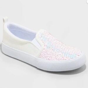 Cat & Jack Anti Slip Sequin Slip-On Sneakers